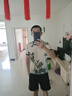 花花公子冰絲短袖t恤男夏季網(wǎng)眼鏤空體恤ins潮流新中式半袖上衣服透氣涼感 6821白色 XL (約120135斤可穿) 曬單實(shí)拍圖