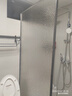 派千諾一體式淋浴房衛生間隔斷洗澡間干濕分離浴室半隔斷屏上門(mén)安裝 8mm超白銀波紋800*2000包安裝 曬單實(shí)拍圖