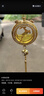 奧特斯特車(chē)載香水汽車(chē)掛件車(chē)內(nèi)吊飾創(chuàng)意一鹿平安香薰高檔男女車(chē)上吊墜精油 一鹿平安（金鹿掛飾）流蘇鏈 配藍(lán)色海洋香水1瓶 曬單實(shí)拍圖