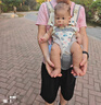 baby friend腰凳嬰兒坐凳寶寶背帶前后兩用多功能抱抱托外出抱娃神器透氣灰色 曬單實(shí)拍圖
