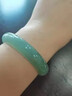 藍翠緣 玉手鐲翡翠手鐲a貨女士天然緬甸A貨糯冰種真玉手鐲子送禮佳品 圈口55-56【天然a貨證書(shū)+禮盒】 曬單實(shí)拍圖