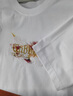卡賓【金標(biāo)刺繡】涼感印花短袖T恤男裝25夏新潮流圓領(lǐng)上衣 漂白色12 L 曬單實(shí)拍圖