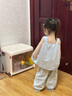幼歌（YOUGE）夏季新款純棉甜美小兔吊帶衫清涼透氣女寶寶防蚊褲套裝 藍(lán)色吊帶 90 cm 曬單實(shí)拍圖