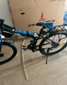 鳳凰（Phoenix）可折疊山地車自行車男士女士成人學(xué)生減震變速單車越野青少年單車 炫彩色-三刀輪 適合160-185CM 26英寸 30速-可鎖死前叉-贈(zèng)手機(jī)支架 曬單實(shí)拍圖