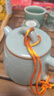 唐豐李桂蓮天青汝窯茶壺功夫茶具陶瓷單壺禮品 宋蘊(yùn)文竹壺禮盒裝 曬單實(shí)拍圖