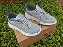 宜馳（EGCHI）男鞋子運動(dòng)休閑鞋軟底網(wǎng)面健步鞋飛織透氣男鞋  YPL6603 灰色  41 曬單實(shí)拍圖