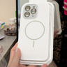 穹燃適用蘋果16promax手機殼新款進口液態(tài)硅膠按鍵保護iPhone15pro水晶鏡頭膜全包防摔保護套16奢華女 【古董白】水晶鏡頭膜AI拍照按鍵 Magsafe磁 iPhone 16 pro 曬單實拍圖