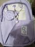 暢印可愛(ài)少女雙肩包書(shū)包韓版星星初中女生高中學(xué)生大容量高顏值背包 紫色小號  單包無(wú)掛件 曬單實(shí)拍圖