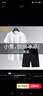 361°運(yùn)動(dòng)套裝男冰絲速干T恤短褲男士衣服夏季薄款足球跑步健身籃球服 本白/基礎(chǔ)黑【速干】 L(175) 曬單實(shí)拍圖