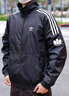 adidas休閑簡約三條紋梭織立領(lǐng)夾克外套男裝阿迪達斯官方三葉草   黑色 (偏小，推薦買大1碼)   M 曬單實拍圖