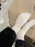佰姿緣白色襪子女款夏季薄款中筒襪無(wú)骨純棉防臭月子襪夏天新疆棉堆堆襪 白+黑 (7A抑菌/抗起球/新疆棉) 均碼 （無(wú)骨全棉/極致抗起球） 曬單實(shí)拍圖