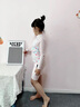 卡帕（Kappa）兒童泳衣女童分體長袖五分褲初學(xué)者必選游泳裝備 曬單實(shí)拍圖