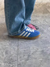 AJPC莆田純原Samba三葉草德訓鞋男女同款情侶百搭校園風(fēng)運動(dòng)休閑板鞋 德訓Samba-藍白 37 【標準尺碼】 曬單實(shí)拍圖