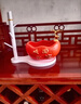 簡約現(xiàn)代陶瓷雕刻桌擺喬遷新居禮品客廳桌面裝飾 【橘色】歡迎回家加架子 曬單實拍圖