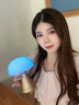 樂(lè)上（LEXON）氛圍蘑菇燈按壓式小夜燈臥室床頭燈柔光睡眠氛圍燈拍拍燈藍(lán)牙音響 曬單實(shí)拍圖