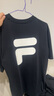 FILA FUSION斐樂(lè )潮牌多彩休閑短袖T恤夏季寬松純棉防曬涼感情侶上衣 深黑-BK（25年升級版） XS /160/84A 曬單實(shí)拍圖