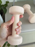 Keep 彩色浸塑啞鈴 男女家用家庭健身肌肉塑形手臂輕重量櫻粉 1kg*2 曬單實(shí)拍圖