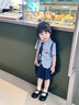 簡霏兔子警官兒童衣服 夏裝女孩朱迪裙子女童連衣裙春秋學院風jk套裝 小兔Jk套裝 120 曬單實拍圖