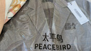 太平鳥女裝西裝學院風套裝秋季直筒寬松外套A字短裙時尚 上身 S 曬單實拍圖