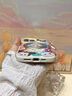 迪士尼（Disney）米奇米妮蘋果15promax手機(jī)殼磁吸帶支架iphone16plus液態(tài)硅膠14pm支點(diǎn)指環(huán)扣適用女款防摔保護(hù)套 米白支架【真液態(tài)古董白】迪士尼-ZYT156G孔位 iPhone 曬單實(shí)拍圖