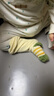 貝比嬰兒長(zhǎng)筒襪春秋季款新生兒童純棉襪過(guò)膝男女寶寶護(hù)膝襪6-12月 曬單實(shí)拍圖