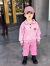 G.DUCKKIDS小黃鴨童裝女童套裝秋裝中小童服裝春秋季兒童休閑洋氣女孩兩件套 粉色 120 適合110-120cm年齡6-7歲 曬單實拍圖