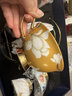 心飾園繁花朵朵高顏值骨瓷咖啡杯套裝禮盒高檔下午茶茶具結婚生日禮物 繁花朵朵（6杯碟+拱形架）酒紅盒 曬單實(shí)拍圖