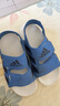 阿迪達斯（adidas）童鞋男女小童露趾防滑軟底涼鞋 ID2841藍 13K/32碼/190mm  曬單實拍圖