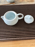 金鑲玉陶瓷茶壺  家用個(gè)人喝泡茶西施壺影青瓷壺嘴過(guò)濾功夫茶具 清心 曬單實(shí)拍圖