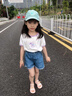 佐緋絡(luò)店鋪女童短褲牛仔褲夏裝高腰花苞嬰兒薄款寶寶洋氣小童寬松熱褲子 深藍(lán)色兩粒扣高腰短褲 59 建議身高50厘米 曬單實(shí)拍圖