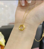 老鳳祥莫比烏斯環(huán)黃金吊墜足金項(xiàng)鏈送老婆生日禮物七夕情人節(jié)送女朋友 黃金吊墜+18K金項(xiàng)鏈(共約1.1g) 曬單實(shí)拍圖