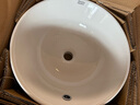 美標衛浴臺上盆陶瓷洗手洗臉盆碗盆潔具洗手池臺盆不含龍頭和下水 F522新阿卡西亞400mm 曬單實(shí)拍圖