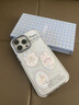 FUNNY RICH甜酷芭蕾風適用iPhone16ProMax手機殼蘋果15puls新款磁吸保護套漸變色透明14女ins防摔小清新可愛 公主茶話會-珍珠白 iPhone 14 Pro Max 曬單實拍圖