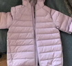 安奈兒（Annil）兒童輕薄羽絨服男女童短款外套2024輕暖親子裝 摩登粉 160  曬單實(shí)拍圖