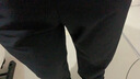 HLA海瀾之家休閑九分褲男25新仿銅氨中腰錐形褲子男春夏 黑色花紋21 M 170/78A 推薦121~134斤 曬單實拍圖