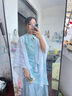 鳳蝶兒新中式連衣裙子女裝2025年夏季新款韓版溫柔風(fēng)國風(fēng)漢元素改良旗袍 9391圖片色 XL 曬單實拍圖