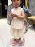 戴維貝拉（DAVE＆BELLA）2025夏裝新款國風(fēng)女童半裙套裝洋氣兒童短袖裙子兩件套女寶寶衣服 淺粉色【現貨】 100 cm（建議身高90-100cm） 曬單實(shí)拍圖