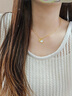 中國黃金CHINA GOLD三生有杏黃金項鏈女足金一貝子吊墜七夕情人節(jié)禮物送女友老婆生日 京速達(dá)-足金幸運有你吊墜+贈S925鏈 曬單實拍圖