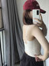 草本初色內(nèi)衣女無(wú)痕胸墊吊帶女上衣女2025新款背心夏外穿文胸罩 香檳白  兩件9折 L 【40-60公斤】 曬單實(shí)拍圖