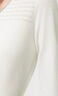 玖姿（JUZUI）商場同款V領(lǐng)套頭衫女裝春款修身氣質(zhì)針織JWDC31013 純白 S 曬單實拍圖