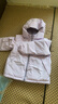 迷你巴拉【三防】冬季新款男女童雙面穿羽絨服保暖羽絨外套 粉紫70019（白鴨絨） 120 曬單實(shí)拍圖