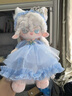 卡之物語(yǔ)20厘米棉花娃娃衣服便宜20cm有骨架娃娃洛麗塔裙子套裝女孩 藍色心心禮服 20cm 曬單實(shí)拍圖