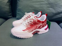 森馬運動(dòng)鞋男秋季潮流設計感防滑防臭跑步鞋男士百搭內增高休閑老爹鞋 白棗紅 42 (260mm) 曬單實(shí)拍圖