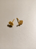菜百首飾 黃金耳飾 足金簡(jiǎn)約氣質(zhì)櫻花時(shí)尚花朵耳飾 計(jì)價(jià) 約1.50克 曬單實(shí)拍圖