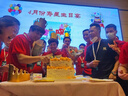 高端冰絲polo衫男士短袖T恤夏季2025新款商務(wù)翻領(lǐng)痞帥氣男款上衣 紅色 2XL 曬單實拍圖