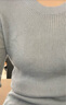 初申曠野美拉德針織衫女圓領(lǐng)內(nèi)搭含羊毛打底衫毛衣上衣S143Z3028 曬單實拍圖