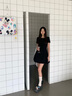 GARNUO黑色連衣裙女夏季法式高級(jí)感小個(gè)子赫本風(fēng)裙子收腰顯瘦小黑裙短裙 黑色【短袖短款】 S 【80-100斤】 曬單實(shí)拍圖