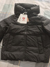 坦博爾秋冬新款羽絨服女短款面包服連帽簡(jiǎn)約外套TBF330332J 黑色 S (160) 曬單實(shí)拍圖