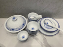 寰影景德鎮(zhèn)青花瓷碗盤(pán)餐具整套自用釉下彩高白瓷碗筷套裝喬遷禮物高檔 一品芳華（高檔禮盒包裝） 66頭 曬單實(shí)拍圖