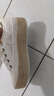 斯凱奇（Skechers）新款透氣帆布鞋女厚底增高板鞋小白鞋休閑鞋漁夫鞋114008 曬單實(shí)拍圖